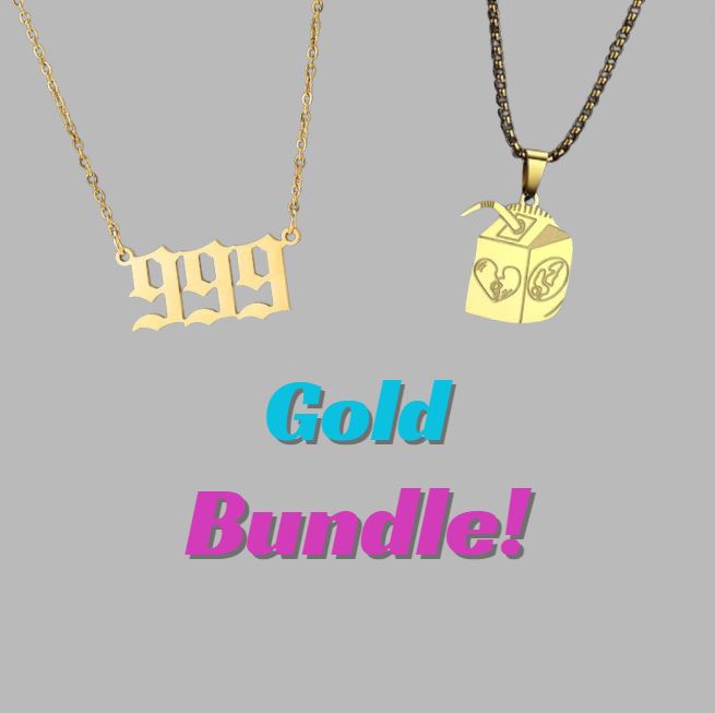 Gold Bundle (2 Juice WRLD Necklaces)